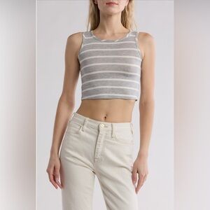 NWT Cotton Emporium Cropped Sleeveless Tank Juniors Size Medium